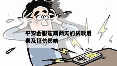 平安金服逾期两天的贷款后果及征信影响