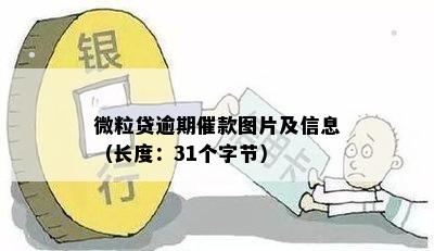 微粒贷逾期催款图片及信息（长度：31个字节）