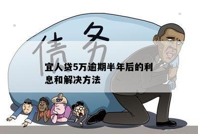 宜人贷5万逾期半年后的利息和解决方法