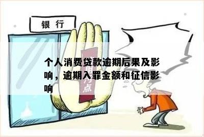 个人消费贷款逾期后果及影响，逾期入罪金额和征信影响