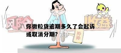 你微粒贷逾期多久了会起诉或取消分期?