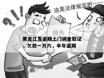 黑龙江发逾期上门调查取证，欠款一万六，半年逾期