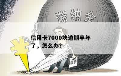 信用卡7000块逾期半年了，怎么办？