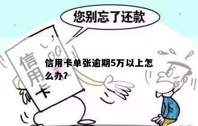 信用卡单张逾期5万以上怎么办？