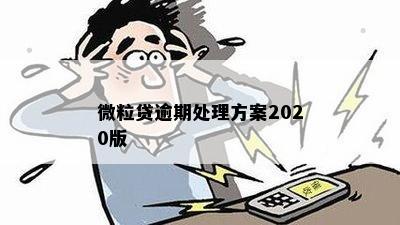 微粒贷逾期处理方案2020版