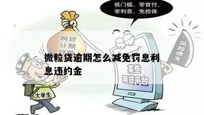 微粒贷逾期怎么减免罚息利息违约金