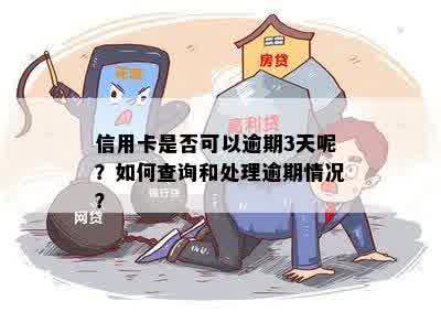 信用卡是否可以逾期3天呢？如何查询和处理逾期情况？