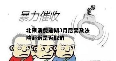 北银消费逾期3月后果及法院起诉是否取消