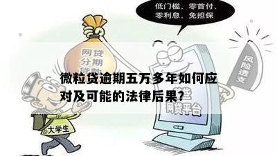 微粒贷逾期五万多年如何应对及可能的法律后果？