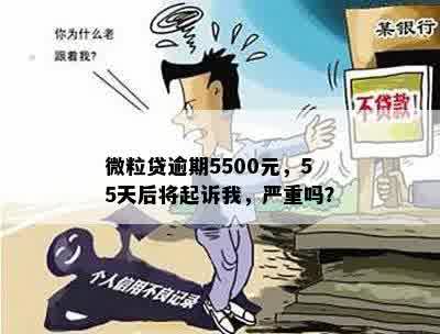 微粒贷逾期5500元，55天后将起诉我，严重吗？