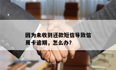 因为未收到还款短信导致信用卡逾期，怎么办？