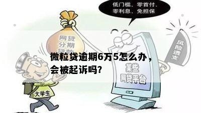 微粒贷逾期6万5怎么办，会被起诉吗？