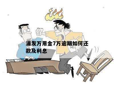 浦发万用金7万逾期如何还款及利息