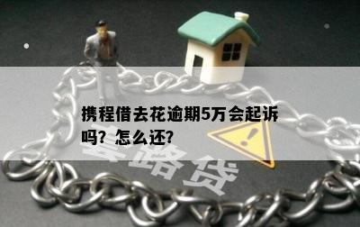 携程借去花逾期5万会起诉吗？怎么还？