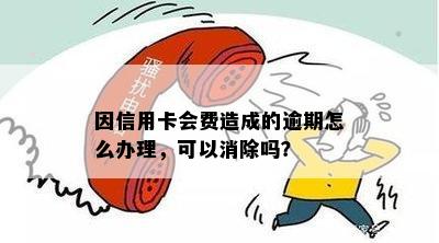 因信用卡会费造成的逾期怎么办理，可以消除吗？