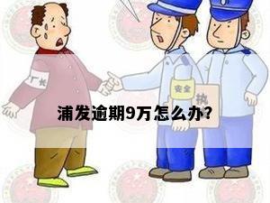 浦发逾期9万怎么办？