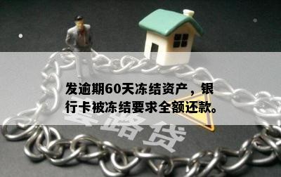 发逾期60天冻结资产，银行卡被冻结要求全额还款。