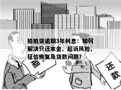 拍拍贷逾期3年利息：如何解决只还本金、起诉风险、征信恢复及贷款问题？