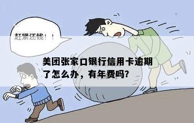 美团张家口银行信用卡逾期了怎么办，有年费吗？