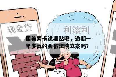 国美易卡逾期贴吧，逾期一年多真的会被法院立案吗？