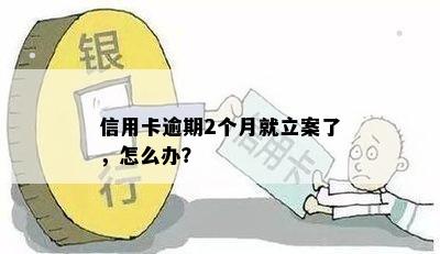 信用卡逾期2个月就立案了，怎么办？