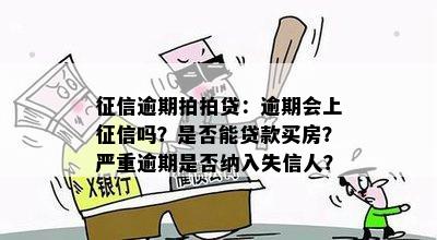 征信逾期拍拍贷：逾期会上征信吗？是否能贷款买房？严重逾期是否纳入失信人？