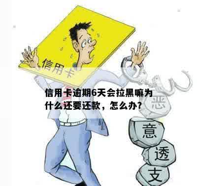 信用卡逾期6天会拉黑嘛为什么还要还款，怎么办？