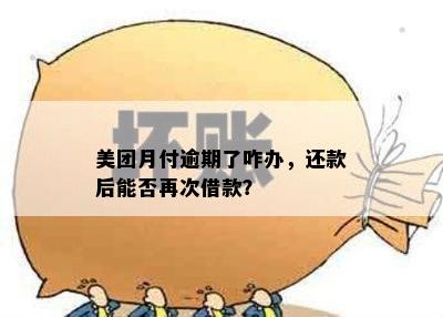 美团月付逾期了咋办，还款后能否再次借款？