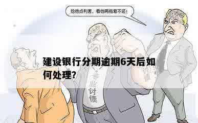 建设银行分期逾期6天后如何处理？