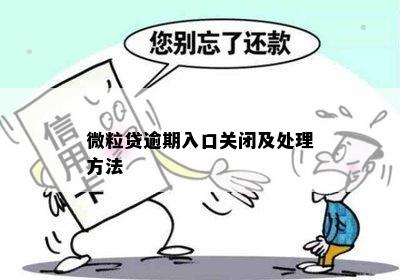 微粒贷逾期入口关闭及处理方法