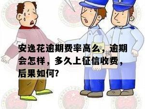 安逸花逾期费率高么，逾期会怎样，多久上征信收费，后果如何？