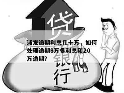 浦发逾期利息几十万，如何处理逾期8万多利息和20万逾期？