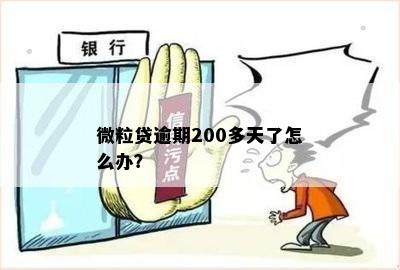 微粒贷逾期200多天了怎么办？