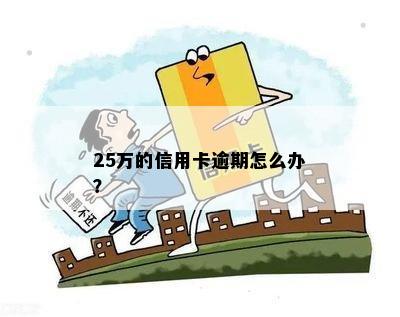 25万的信用卡逾期怎么办？