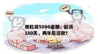 微粒贷5000逾期，起诉180天，两年后还款？