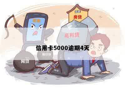 信用卡5000逾期4天