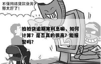 拍拍贷逾期算利息嘛，如何计算？是否真的很高？能报警吗？