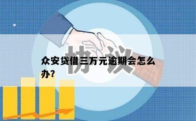 众安贷借三万元逾期会怎么办？