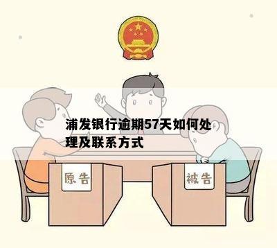 浦发银行逾期57天如何处理及联系方式