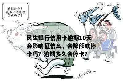 民生银行信用卡逾期10天会影响征信么，会降额或停卡吗？逾期多久会停卡？