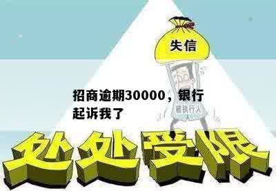 招商逾期30000，银行起诉我了