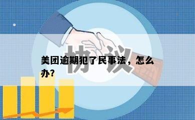 美团逾期犯了民事法，怎么办？