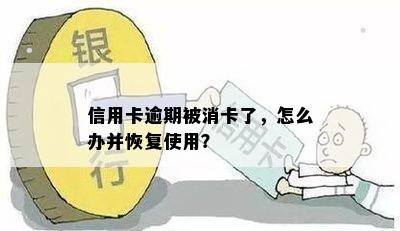 信用卡逾期被消卡了，怎么办并恢复使用？