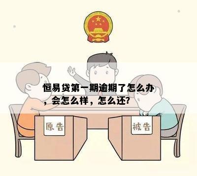 恒易贷之一期逾期了怎么办，会怎么样，怎么还？