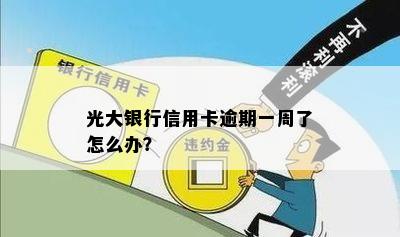 光大银行信用卡逾期一周了怎么办？