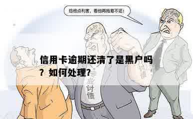 信用卡逾期还清了是黑户吗？如何处理？