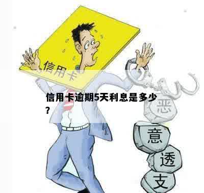 信用卡逾期5天利息是多少？