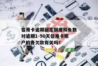 信用卡逾期固定额度和负数对逾期1-90天信用卡账户的各欠款有关吗？