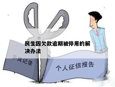 民生因欠款逾期被停用的解决办法