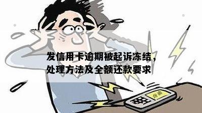 发信用卡逾期被起诉冻结，处理方法及全额还款要求